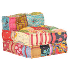 Pouf modular fabric patchwork