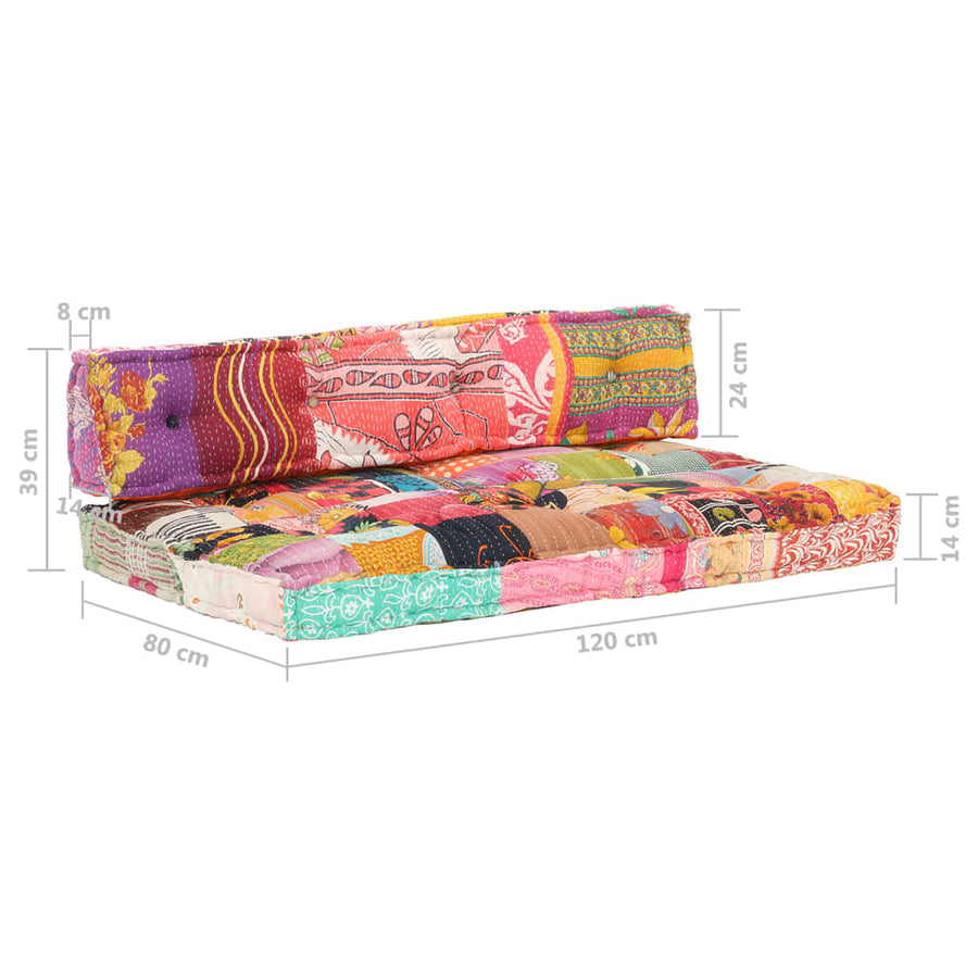 Bankkussen Pallet Stof Patchwork Meerkleurig 1 Multikleur