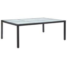 Tuintafel 200X50X74 Cm Poly Rattan Zwart