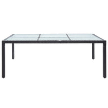 Tuintafel 200X50X74 Cm Poly Rattan Zwart