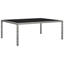 Tuintafel 200X150X74 Cm Poly Rattan Grijs