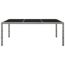 Tuintafel 200X150X74 Cm Poly Rattan Grijs