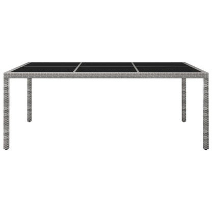 Tuintafel 200X150X74 Cm Poly Rattan Grijs