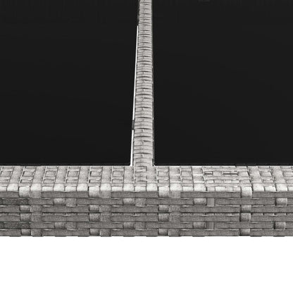 Tuintafel 200X150X74 Cm Poly Rattan Grijs
