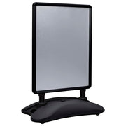 Posterstandaard A1 wateranker aluminium zwart