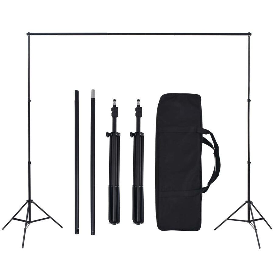 Fotostudioset Met Achtergrond En Softboxlamp