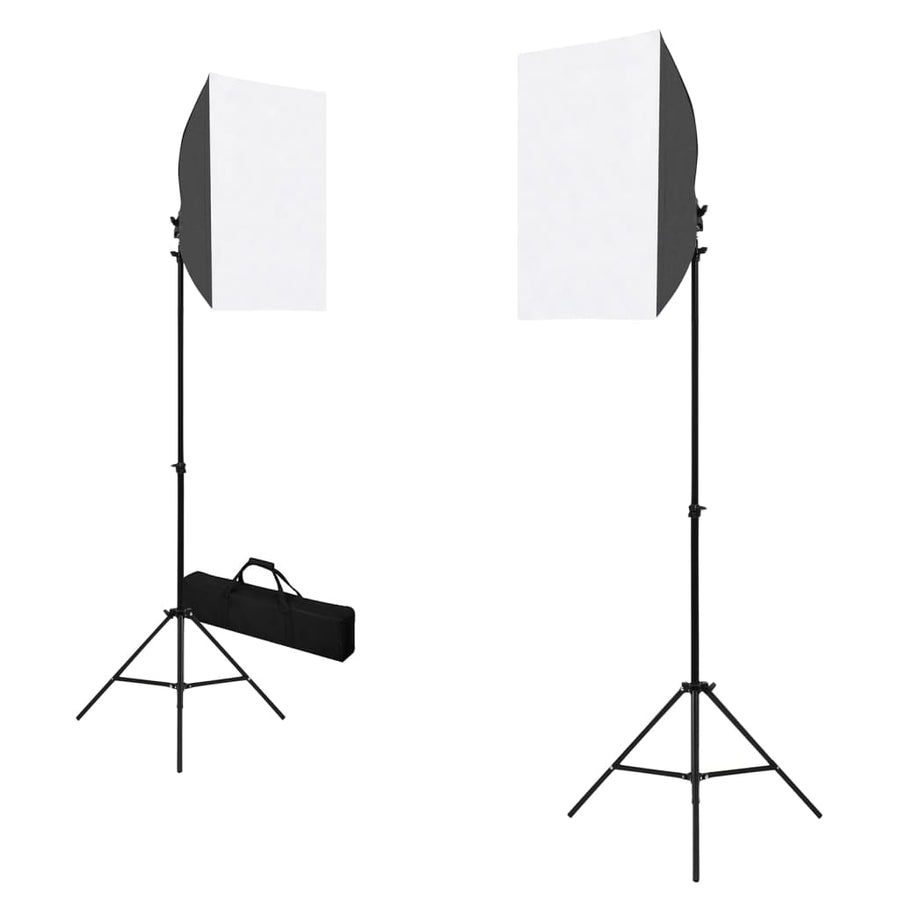 Fotostudioset Met Softboxlampen En Achtergronden