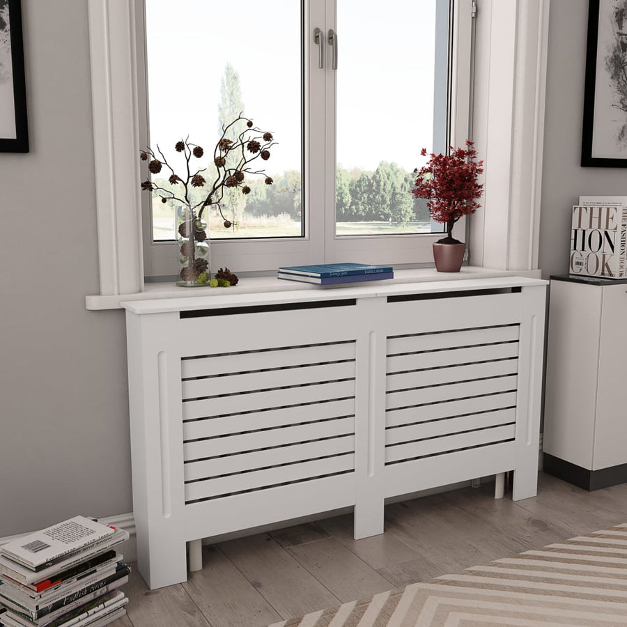 Radiatorombouwen 15X19X81,5 Cm Mdf 2 152 x 19 x 81.5 cm Wit