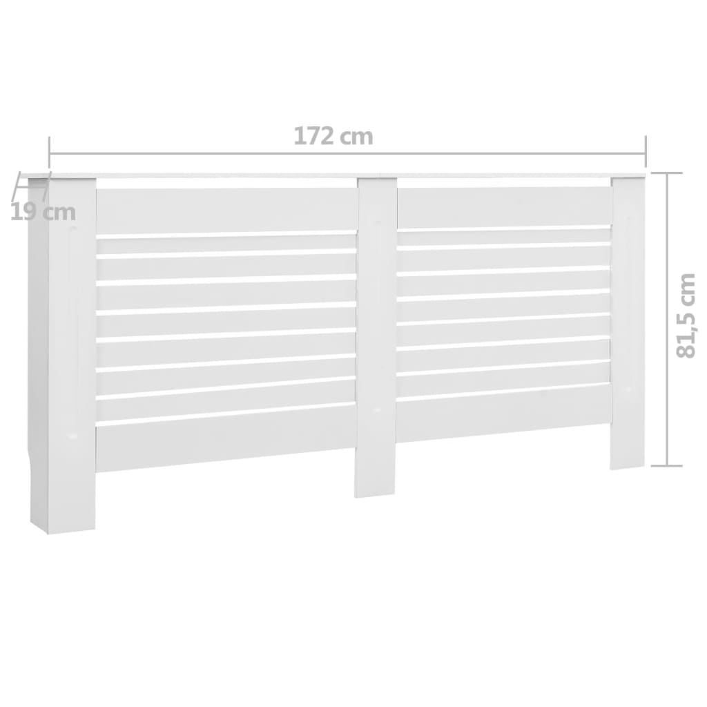 Radiatorombouwen 17X19X81,5 Cm Mdf 2 172 x 19 x 81.5 cm Wit