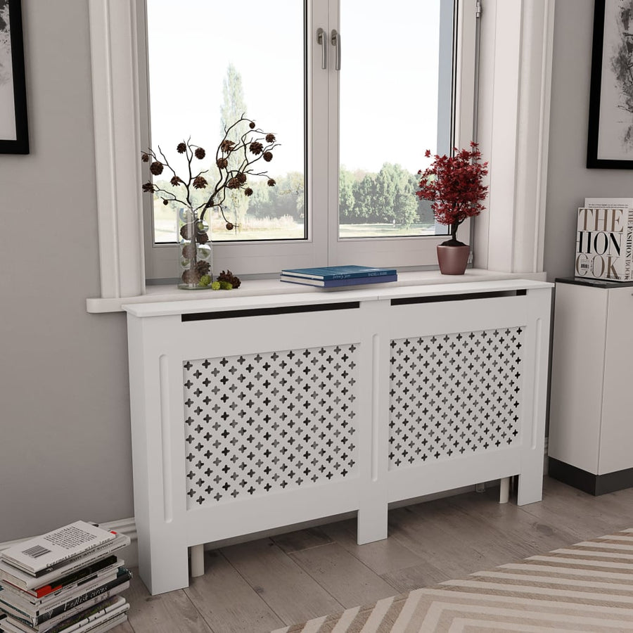 Radiatorombouwen 15X19X81,5 Cm Mdf 2 152 x 19 x 81.5 cm Wit