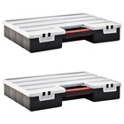 Assortment Boxes 2 Pcs With Dividers 460X325X80 Mm Plastic