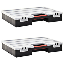 Assortimentsdozen 2 St Met Verdelers 460X325X80 Mm Kunststof