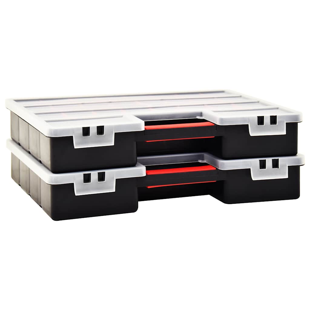 Assortimentsdozen 2 St Met Verdelers 460X325X80 Mm Kunststof