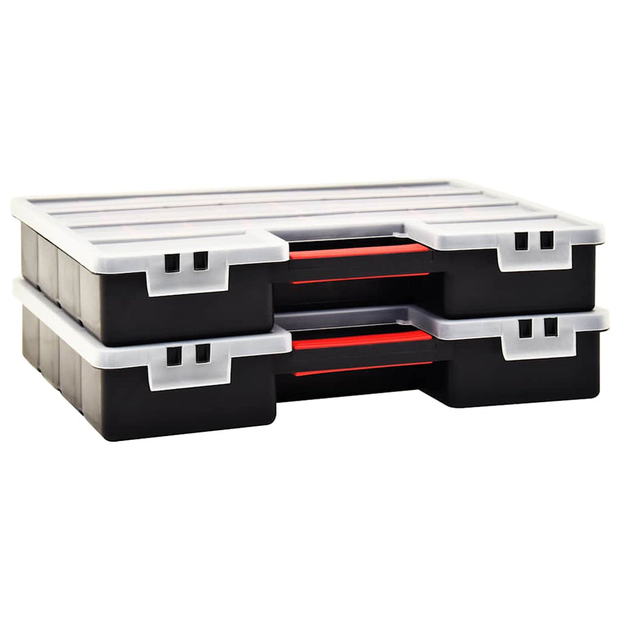 Assortimentsdozen 2 St Met Verdelers 460X325X80 Mm Kunststof