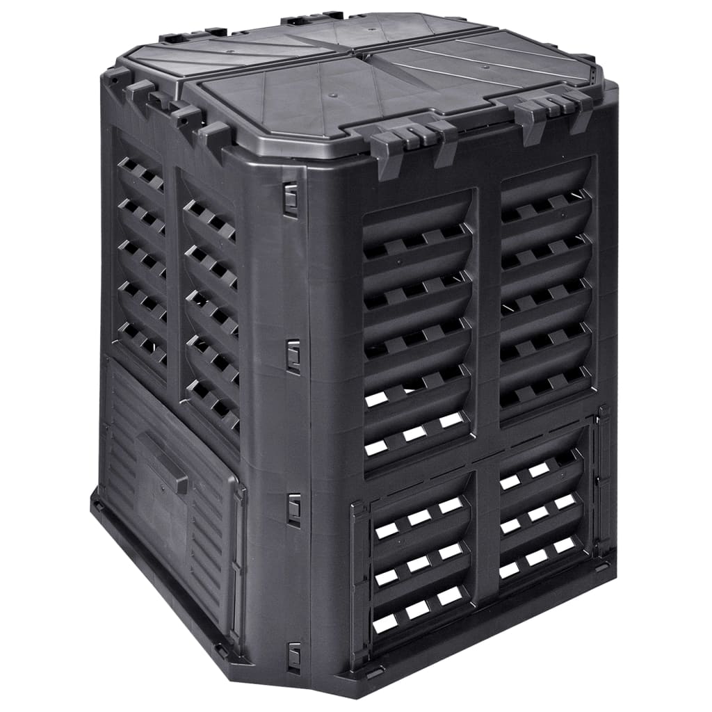 Compostbak 360 L 68,9X68,9X83,9 Cm Zwart