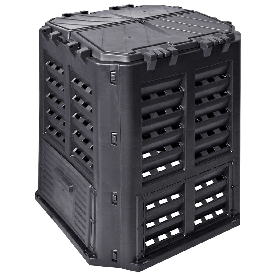 Compostbak 360 L 68,9X68,9X83,9 Cm Zwart