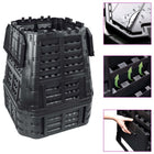 Compost Bin 740 L 93.3x93.3x113 cm black