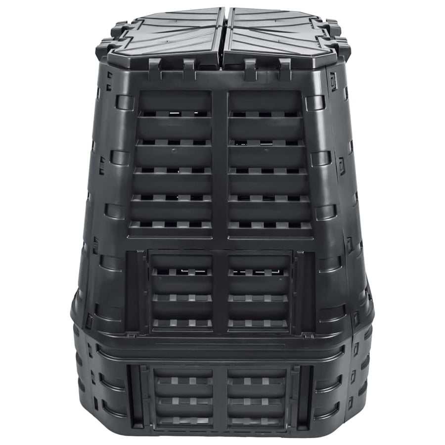 Compostbak 740 L 93,3x93,3x113 cm zwart