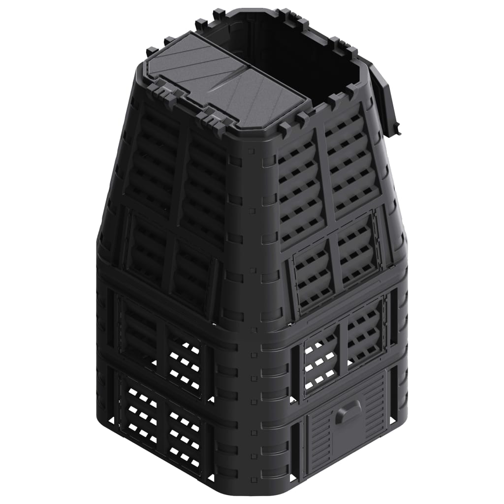 Compostbak 000 L 93,3X93,3X46 Cm Zwart 1 1000 l