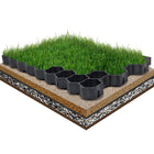 Grass grids 16 pcs 60x40x3 cm plastic green