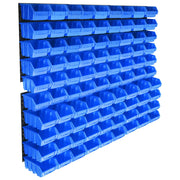 Opslagbakkenset 96-delig wandpanelen blauw