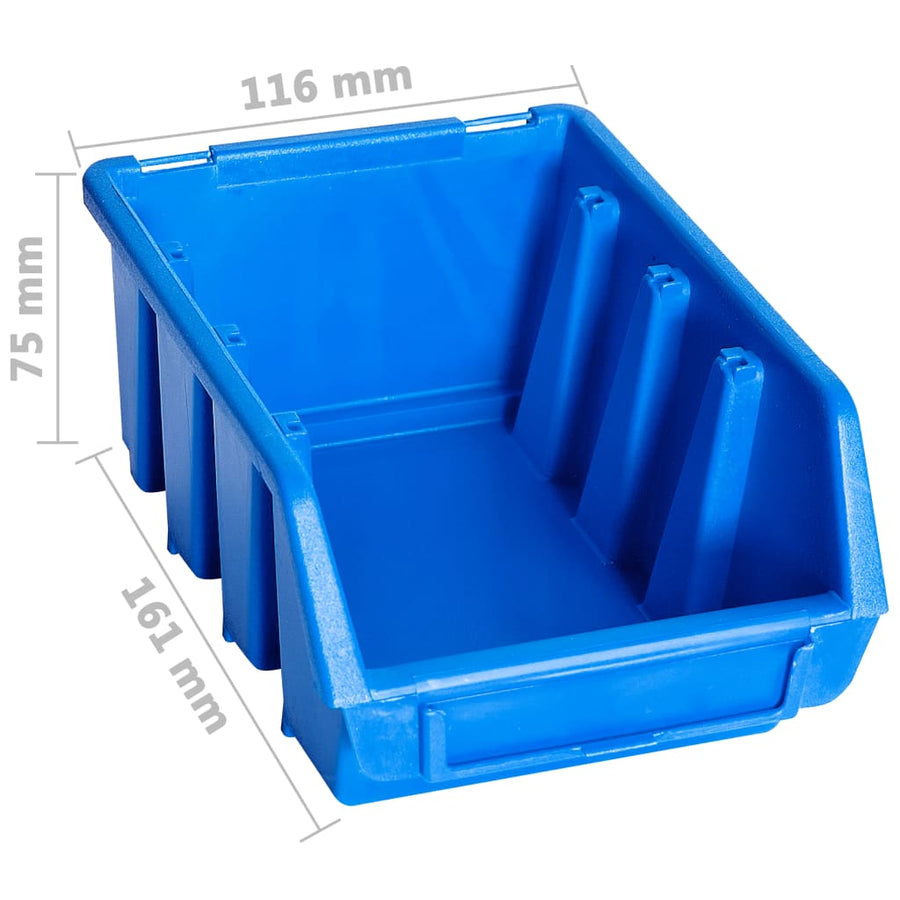 Stapelbakken 20 St Kunststof Blauw