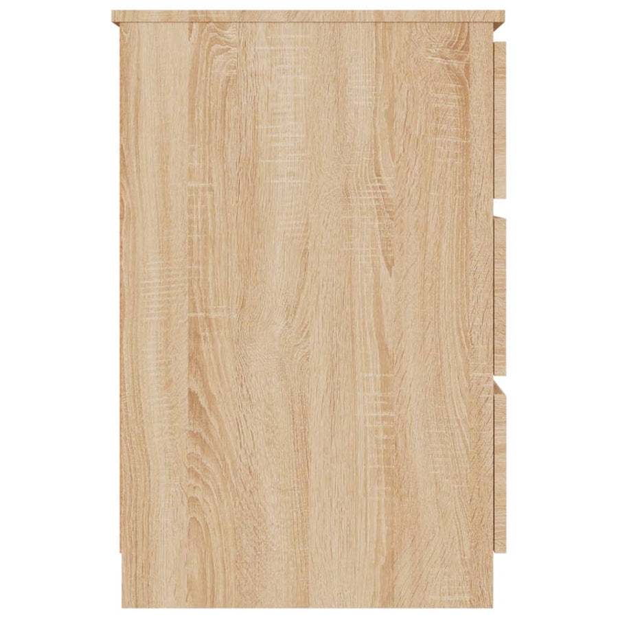 Schrijftafel 140x50x77 cm bewerkt hout sonoma eikenkleurig Sonoma eiken