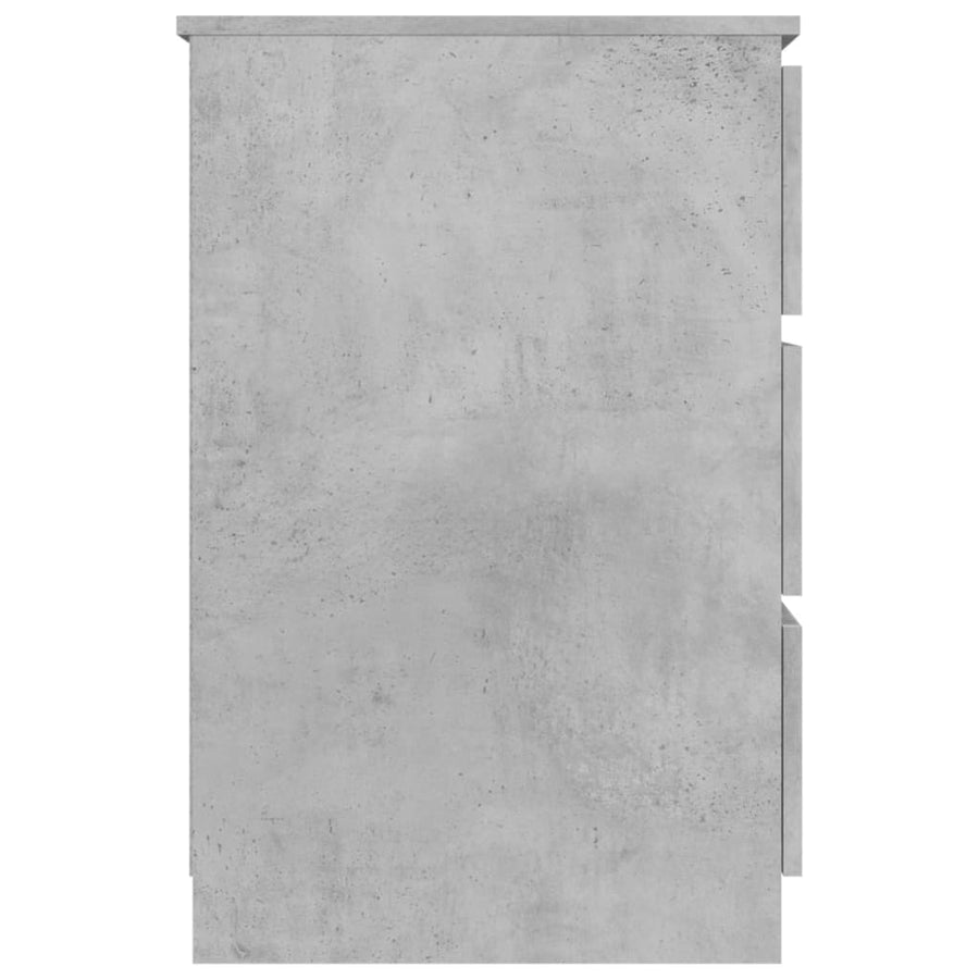 Schrijftafel 140x50x77 cm bewerkt hout betongrijs Betongrijs