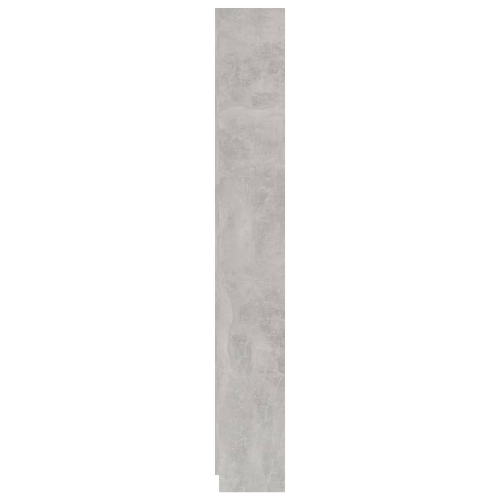 Boekenkast Met 5 Schappen Bewerkt Hout 60 x 24 x 175 cm Betongrijs