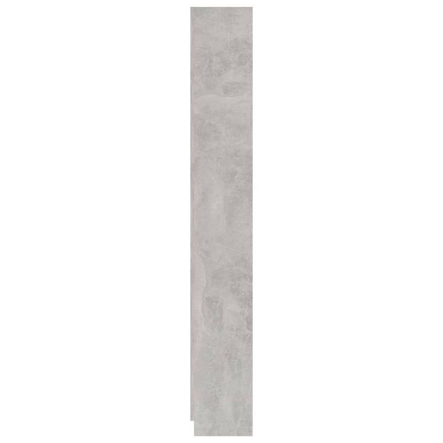 Boekenkast Met 5 Schappen Bewerkt Hout 60 x 24 x 175 cm Betongrijs