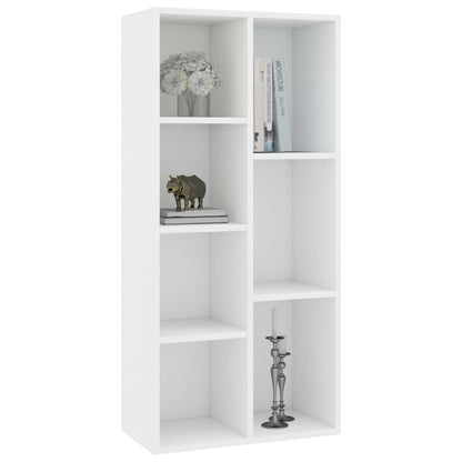 Boekenkast 50X25X06 Cm Bewerkt Hout Wit
