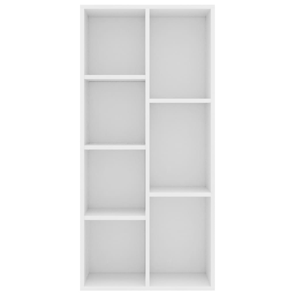 Boekenkast 50X25X06 Cm Bewerkt Hout Wit