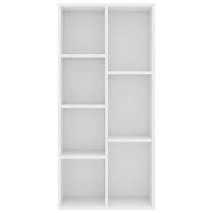 Boekenkast 50X25X06 Cm Bewerkt Hout Wit