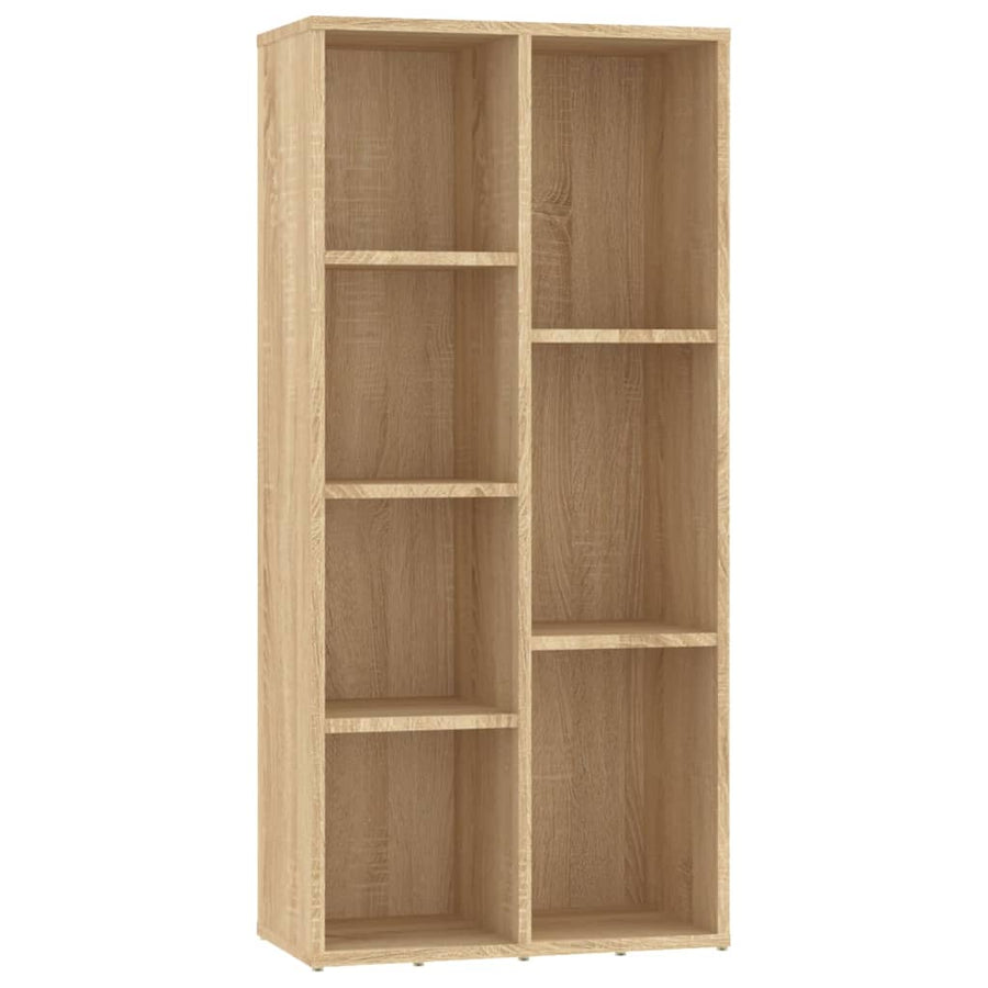 Boekenkast 50X25X06 Cm Bewerkt Hout Kleurig Sonoma eiken
