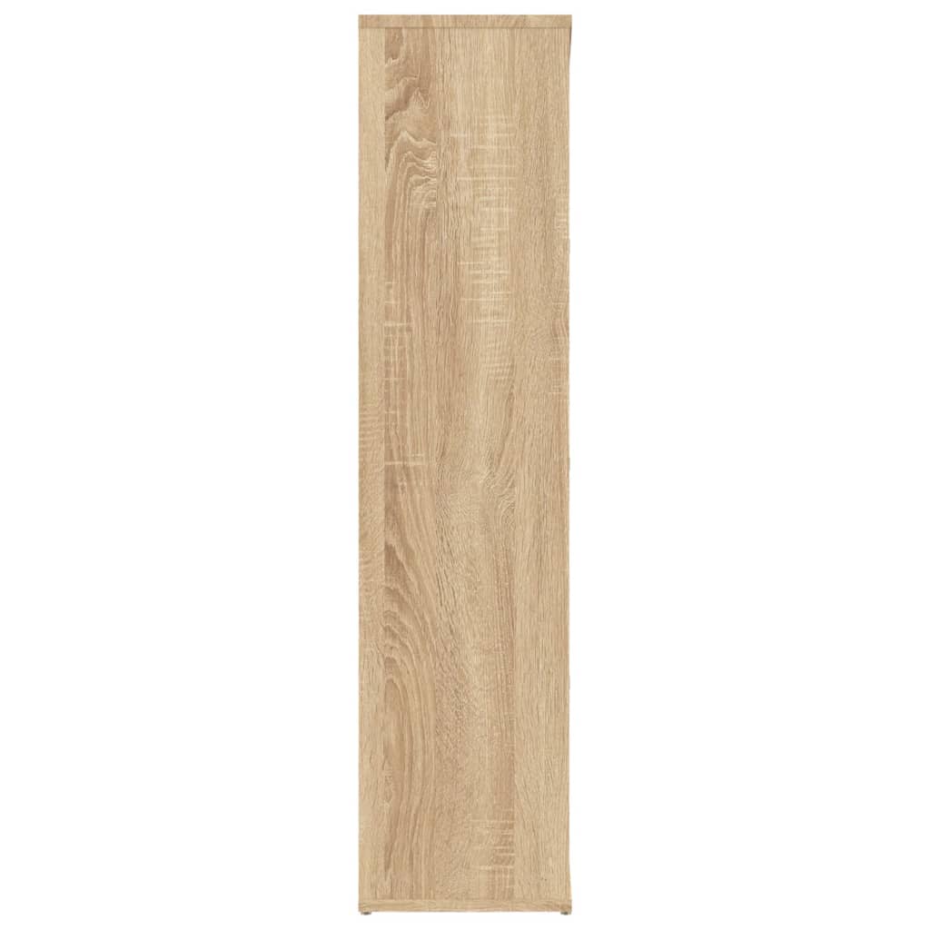 Boekenkast 50X25X06 Cm Bewerkt Hout Kleurig Sonoma eiken