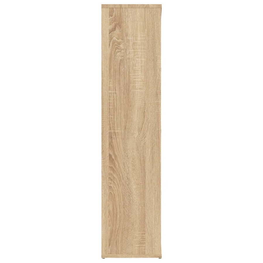 Boekenkast 50X25X06 Cm Bewerkt Hout Kleurig Sonoma eiken