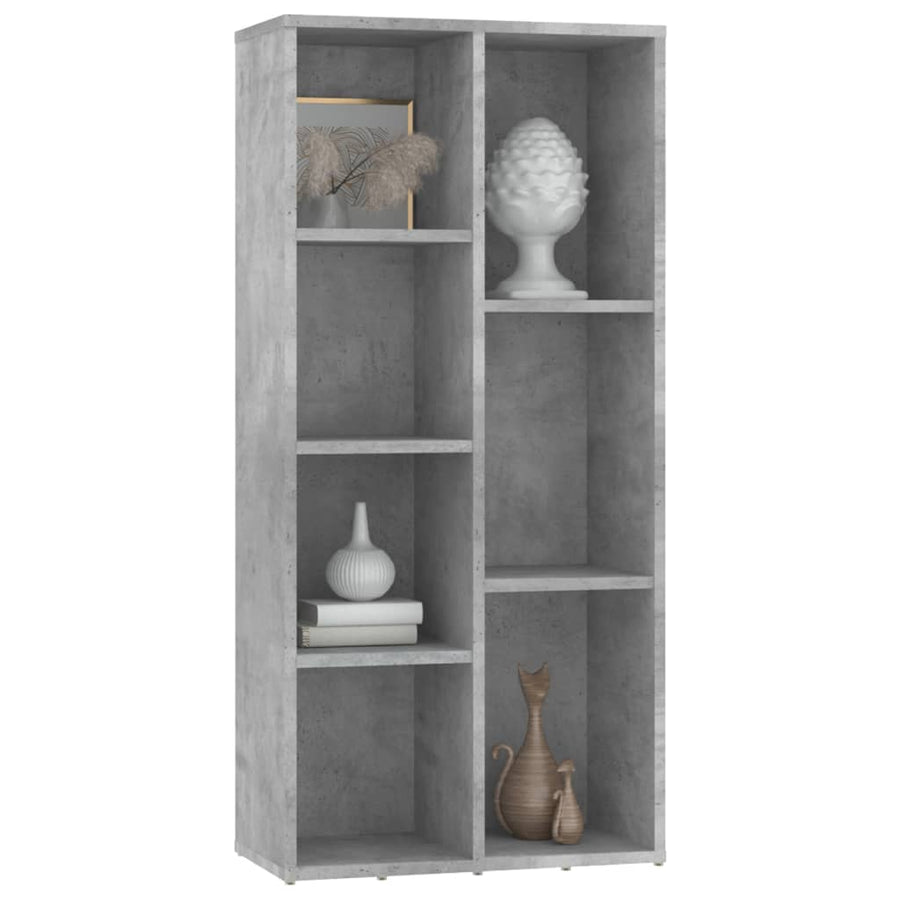 Boekenkast 50X25X06 Cm Spaanplaat Betongrijs