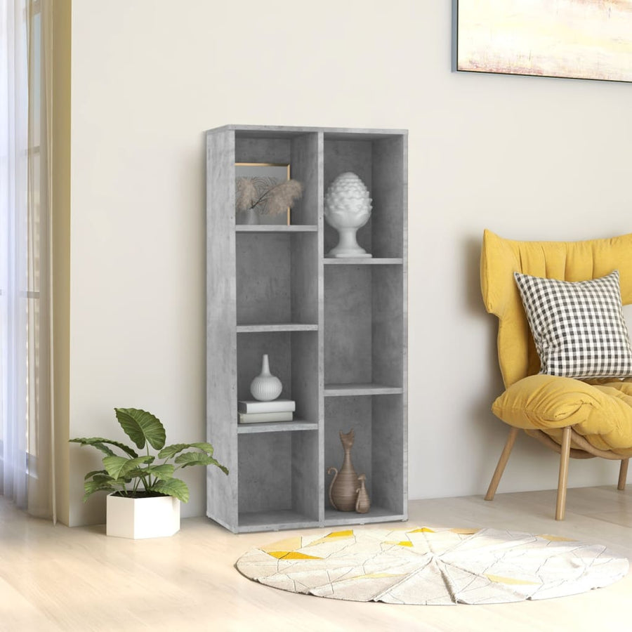 Boekenkast 50X25X06 Cm Spaanplaat Betongrijs
