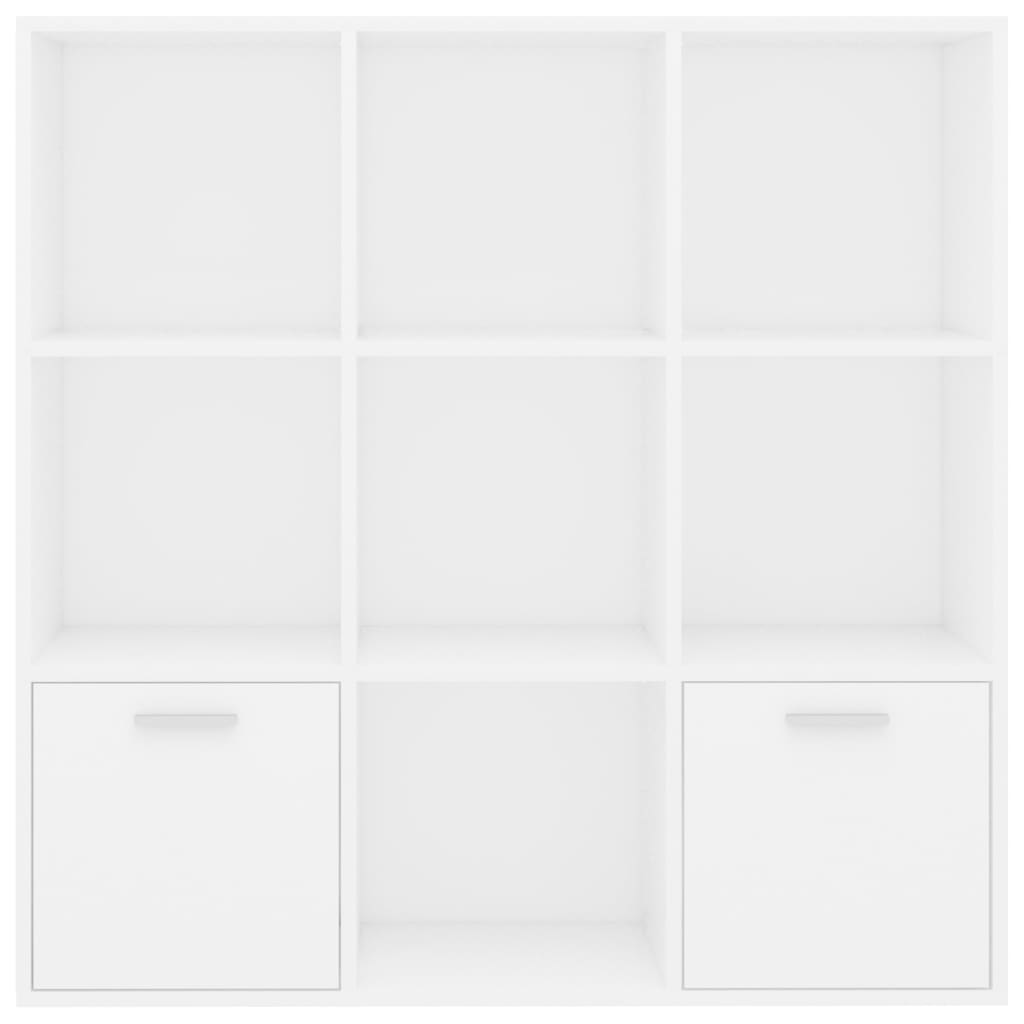 Boekenkast 98X30X98 Cm Spaanplaat Wit