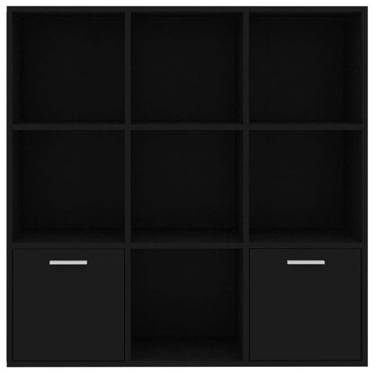 Boekenkast 98X30X98 Cm Spaanplaat Zwart