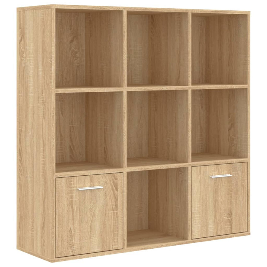 Boekenkast 98X30X98 Cm Spaanplaat Kleurig Sonoma eiken