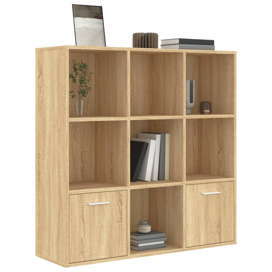 Boekenkast 98X30X98 Cm Spaanplaat Kleurig Sonoma eiken