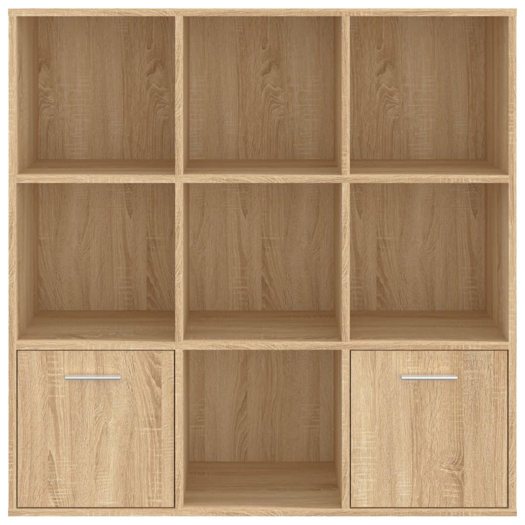Boekenkast 98X30X98 Cm Spaanplaat Kleurig Sonoma eiken
