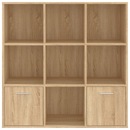 Boekenkast 98X30X98 Cm Spaanplaat Kleurig Sonoma eiken