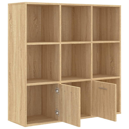 Boekenkast 98X30X98 Cm Spaanplaat Kleurig Sonoma eiken
