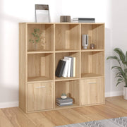 Boekenkast 98x30x98 cm spaanplaat sonoma eiken