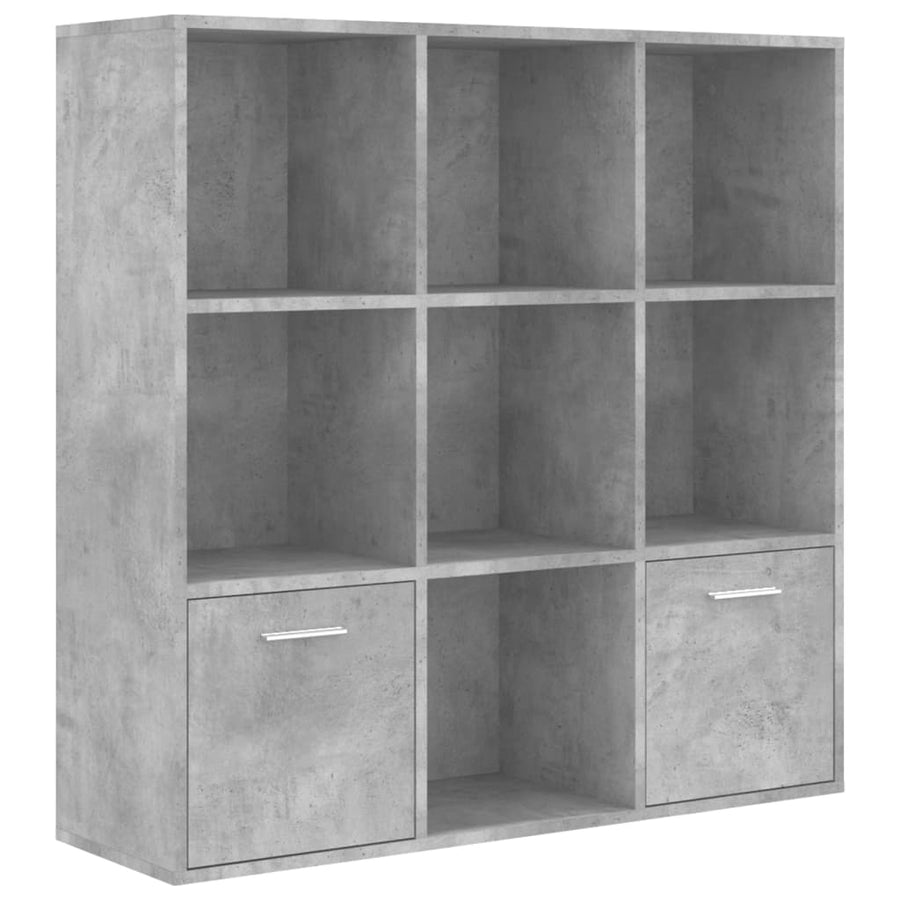 Boekenkast 98X30X98 Cm Spaanplaat Betongrijs