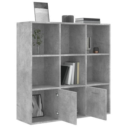 Boekenkast 98X30X98 Cm Spaanplaat Betongrijs