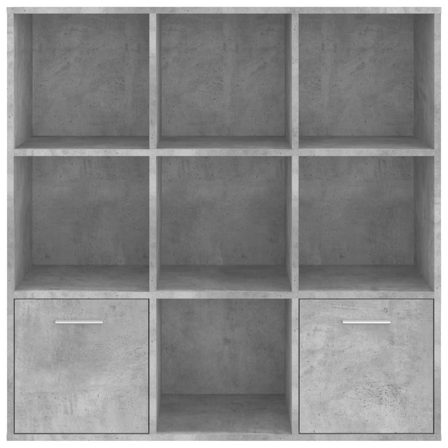 Boekenkast 98X30X98 Cm Spaanplaat Betongrijs
