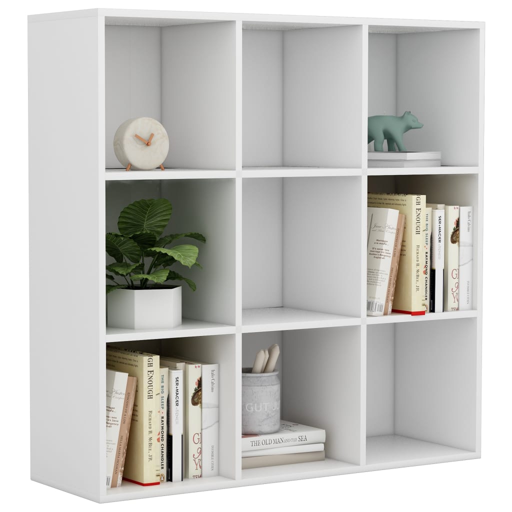 Boekenkast 98X29X97,5 Cm Bewerkt Hout Wit